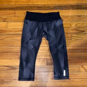 Reebok Capri Leggings Black/Gray S